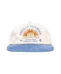 헬로 선라이즈(HELLO SUNRISE) Corduroy Arch Logo 6Panel Cap_Beige & Blue - 사이즈 & 후기 | 무신사