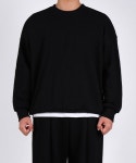 포더핏(FOR THE FIT) 오버핏 스웨트 셔츠_블랙 - 사이즈 & 후기 | 무신사