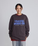 세이굿모닝(SAYGOODMORNING) 세이굿모닝 Travel Mood On L/S Tee 트래블 무드 온 긴팔 티셔츠 (Gray City) - 사이즈 & 후기 | 무신사