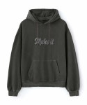 더블유엠씨(WMC) 피그먼트 슬로건 후드_CHARCOAL GREY - 사이즈... (WMC)  피그먼트 슬로건 후드_CHARCOAL GREY - 사이즈 & 후기 | 무신사