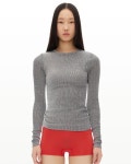 후포(HOOPOE) hoopoe rib long sleeve t-shirt_black snow - 사이즈 & 후기 | 무신사