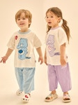케어베어(CAREBEARS) 스마일 케어베어 루즈핏 9부 와이드 상하복 - 사이즈 & 후기 | 무신사