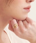 할렌(HALDEN) round finish two line ring (R003_gold) - 후기 | 무신사
