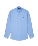 폴로 랄프 로렌(POLO RALPH LAUREN) 커스텀핏 리넨 셔츠-블루 - 사이즈 & 후기 | 무신사