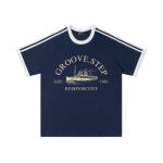 그루브스텝(GROOVESTEP) 삼선 노아 라운드 반팔 티셔츠 S0045 - 사이즈 & 후기 | 무신사