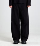 버튼서울(BUTTON SEOUL) 빈티지 워크 리벳 볼륨 커브드 코튼팬츠 (블랙) - 사이즈 & 후기 | 무신사