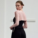 데비웨어(DEVIWEAR) 여성 요가복 DEVI-T0132-살몬핑크 필라테스 세이지 리본 볼레로 - 사이즈 & 후기 | 무신사