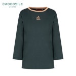 크로커다일레이디(CROCODILE LADIES) 에리자수 컬러 포인트 7부 티셔츠_CLDFTS904 - 사이즈 & 후기 | 무신사