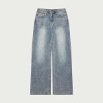 행텐(HANGTEN) 여성 히든밴딩 울트라 소프트 와이드 데님팬츠_296(10530-155-609-10) - 사이즈 & 후기 | 무신사