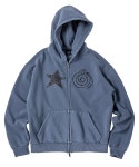 트래블(TRAVEL) 스타 헬릭스 후드 집업 블루 섀도우 - 사이즈 & 후기 | 무신사