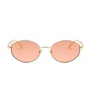 헌터 아이웨어(HUNTEREYEWEAR) [WOMAN] 라운드 빈티지 티타늄 선글라스 - 오렌지 HTB26 - 사이즈 & 후기 | 무신사