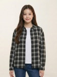 행텐 틴즈(HANGTEN TEENS) 틴즈 여아 헴라인 체크 셔츠_100(14570-120-403-09) - 사이즈 & 후기 | 무신사