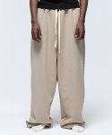 씨에이치사공사(CH.404) WIDE BAGGY SWEAT PANTS BEIGE - 사이즈 & 후기 | 무신사