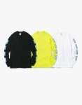 해브 어 굿 타임(HAVE A GOOD TIME) Arm Blue Frame L/S Tee - Lime - 사이즈 & 후기 | 무신사