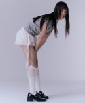 실른(SILN) See through flower knee socks (WHITE) - 사이즈 & 후기 | 무신사