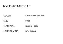 노이아고(NOIAGO) NOI1348 나일론 캠프캡 (블랙) - 사이즈 & 후기 | 무신사