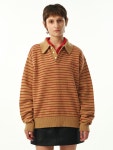 문선(MOONSUN) 02 M.C UNISEX, Stripe Wool Collar Knit / Beige - 사이즈 & 후기 | 무신사