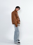 오버더와르(OVERTHEOIR) LIMITED COLOR leather detail wide rider jacket brown - 사이즈 & 후기 | 무신사