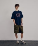 에스피오나지(ESPIONAGE) ESP.College Logo Heavyweight Tee Navy - 사이즈 & 후기 | 무신사