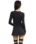 포어링(FORUSRING) Valentine tie-top (charcoal) - 사이즈 & 후기 | 무신사