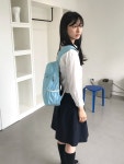 아이썸머리(ISUMMERLY) Love walk backpack - Sky blue (러브 워크 백팩 스카이 블루) - 사이즈 & 후기 | 무신사