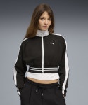 푸마(PUMA) T7 피케 릴렉스드 크롭 트랙 자켓 - 블랙 / 634556-01 - 사이즈 & 후기 | 무신사