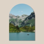 멜팅스튜디오(MELTING STUDIO) 마이 리틀 윈도우 접착 아치 인테리어 포스터 / 86번 Engelberg Switzerland - 후기 | 무신사... 