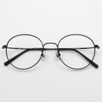 알로아이웨어(ALO EYEWEAR) [ALO BASIC] AL8204 0909M 세미오버사이즈 라운드 블랙 메탈 안경 - 사이즈 & 후기 | 무신사