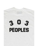 303피플즈(303PEOPLES) STS22010 에센셜 로고 티셔츠 화이트 - 사이즈 & 후기 | 무신사
