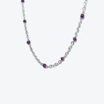 러쉬오프(RUSH OFF) 써지컬스틸 퍼플 볼 포인트 체인 팔찌 - 후기 | 무신사