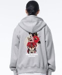 조선아티스트.CHOSUNARTIST | 아티스트웨어(ARTISTWEAR) [ATW X HAVIT] 조선스컬 후드집업_GY - 사이즈 & 후기 | 무신사