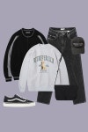 비바스튜디오(VIVASTUDIO) RETRIEVER CREWNECK [MELANGE GREY] - 58,650 | 무신사 스토어