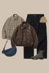 유니폼브릿지(UNIFORM BRIDGE) pocket check shirt brown - 사이즈 & 후기 | 무신사