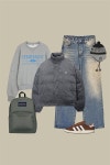 투에프로우(SECOND FLOOR) 2F studio fleece hood_skyblue - 사이즈 & 후기 | 무신사