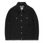 비바스튜디오(VIVASTUDIO) CRUSHED DENIM JACKET FA [BLACK] - 108,000원 | 무신사 스토어 - 셀렉트숍 무신사 스토어 - 셀렉트숍