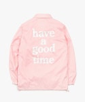 해브 어 굿 타임(HAVE A GOOD TIME) Logo Coach Jacket - Pink - 76,300원 | 무신사 스토어 - 셀렉트숍