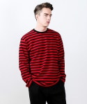 농협울산제임스딘 | 게버딘(GABARDINE) 제임스 스트라이프 티 / James stripe tee (red) - 29,800원 | 무신사 스토어