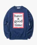 해브 어 굿 타임(HAVE A GOOD TIME) Frame Crewneck - Navy - 79,000원 | 무신사 스토어 - 셀렉트숍 무신사 스토어 - 셀렉트숍