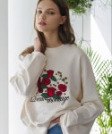 몬츠(MONTS) monts315 rose embroidery ivory sweatshirts (2color) - 65,550원 | 무신사 스토어 - 셀렉트숍 무신사 스토어 - 셀렉트숍