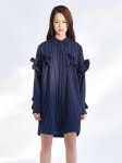 케이스토어(K'store) 종묘점 | 더 스튜디오 케이(THE STUDIO K) 17SS RUFFLE SHIRT DRESS NAVY - 199,000원 | 무신사 스토어 - 셀렉트숍 무신사 스토어 - 셀렉트숍