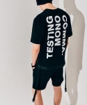 루오나인(RUONINE) 웨빙디테일 오버핏 티셔츠 [BLACK] - 48,600원 | 무신사 스토어 - 셀렉트숍