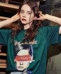 어나더프레임(ANOTHER FRAME) [어나더프레임] 빅 페이스 AF 반팔티셔츠 (그린) - 38,000원 | 무신사 스토어