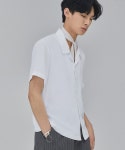 살롱드서울(SALON DE SEOUL) MAN LOGO OPEN SHIRT (WHITE) - 54,400원 | 무신사 스토어