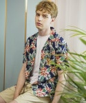 시그니처(SIGNATURE) UNISEX FLOWER PALM SHIRT [NAVY] - 28,900원 | 무신사 스토어 - 셀렉트숍