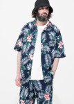 유니폼브릿지(UNIFORM BRIDGE) 18ss hawaiian short shirts navy - 39,200원 | 무신사 스토어