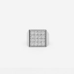 체이서(CHASER) [포체이서] 스퀘어 반지 - 화이트 - 310,000원 | 무신사 스토어
