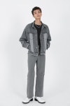 [MNL엠앤엘]INSIDE OUT DENIM JARKET [LIGHT GREY] [W CONCEPT]