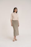 케리에르(CARRIERE) [BASE LINE] STRAIGHT FIT RIB KNIT SKIRT - 사이즈 & 후기 | 무신사