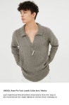 문선(MOONSUN) UNISEX Roen Pin Tuck Loosfit Collar Knit [Mocha] - 사이즈 & 후기 | 무신사