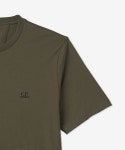 씨피 컴퍼니(CP Company) 남성 저지 스몰 로고 반소매 티셔츠 - 번트 올리브 그린 / 12CMTS046A005100W660 - 64,000 | 무신사 스토어